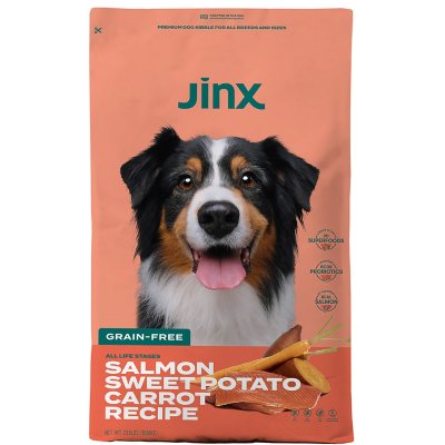 Jinx Lachs, Süßkartoffel & Karotte Rezept, getreidefreies Trockenfutter für Hunde, 10,66 kg.