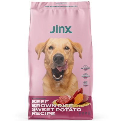 Jinx Rezept mit braunem Reis und Süßkartoffel, Trockenfutter für Hunde, 10,7 kg