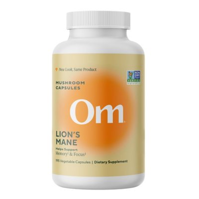 Om Mushroom Superfood Lion's Mane Capsules, 195 ct.