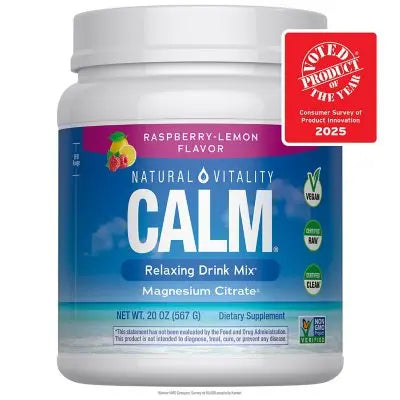 Natural Vitality CALMÂ® Raspberry-Lemon Drink Mix, 20 oz.