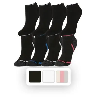 Reebok Women's 8-Pack Cushion Low-Cut Sock