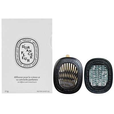 Diptyque Fleur D'Oranger Car Diffuser + Insert, Orange Blossom