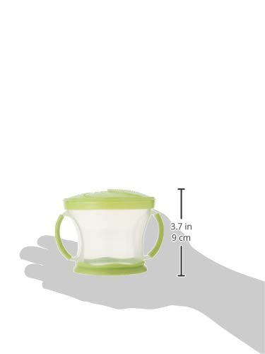 Munchkin Snack Catcher Toddler Snack Cups, No Spill, 2 Pack, Blue/Green
