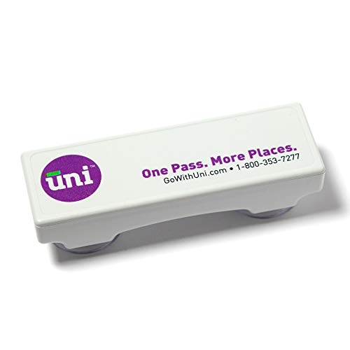 Uni Prepaid Portable Toll Pass by E-PASS - Funktioniert in 19 Bundesstaaten, darunter FL, GA, NC, VA, WV, MD, DE, NJ, NY, PA, MA, RI, NH, ME, OH, IN, IL, KY und MN - Weiß