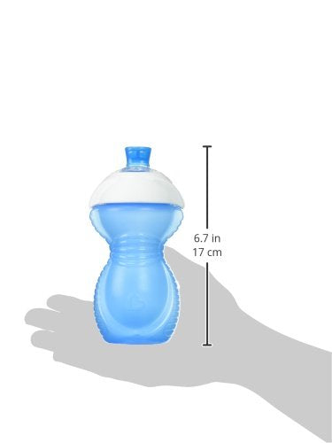 Munchkin® Click Lock™ Bite Proof Sippy Cup, 9 Ounce,2 Count (Pack of 1), Plastic, Blue/Green