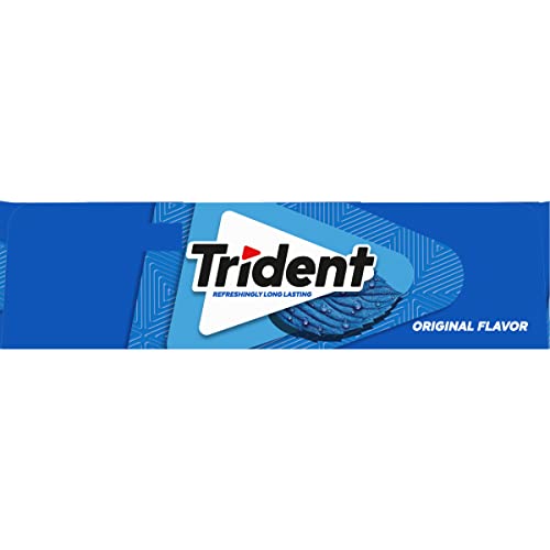Trident Original Flavor Sugar-Free Chewing Gum, 12 Packs of 14 Pieces (168 Total Pieces)