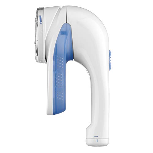 Conair Fabric Shaver and Lint Remover, Battery-Operated Portable Clothes Shaver with 3 Settings, Fuzz Remover for Sweaters, Clothing and Furniture, Large 2-Inch Shaving Head, White