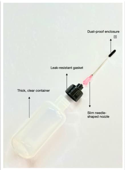 Hicet 2 Bottles -1 OZ Size Bottles with Stainless Needle tip for All Your Gun Oils