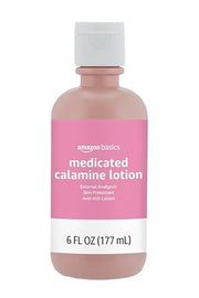 Amazon Basics Medicated Calamine Anti-Itch Lotion, Analgesic Skin Protectant, 6 Fluid Ounce, 1-Pack (Previously Solimo) (New Formula)