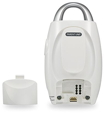 VTech Communications DM221 Audio Baby Monitor with up to 1,000 ft of Range, Vibrating Sound-Alert, Talk Back Intercom & Night Light Loop, White/Silver