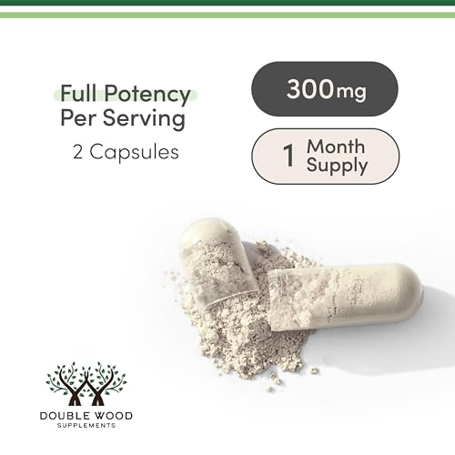 Alpha GPC Choline Brain Supplement for Acetylcholine (60 Count, 600mg Servings) Advanced Memory Formula, Focus and Brain Support, Focus Supplement (Manufactured in The USA) by Double Wood