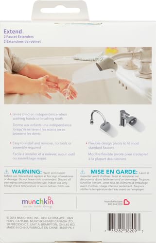 Munchkin® Extend™ Faucet Extender, 2 Count (Pack of 1)