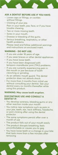 Plackers Grind No More Night Guard, Nighttime Protection for Teeth, Sleep Well, BPA Free, Ready to Wear, Disposable, One Size Fits All, 10 Count
