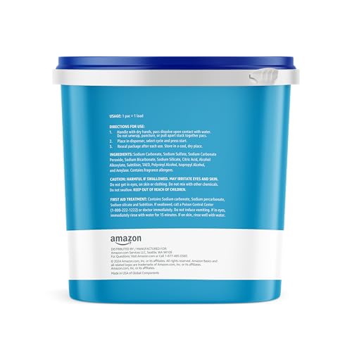 Amazon Basics Dishwasher Detergent Pacs, Fresh Scent, 85 Count (Previously Solimo)