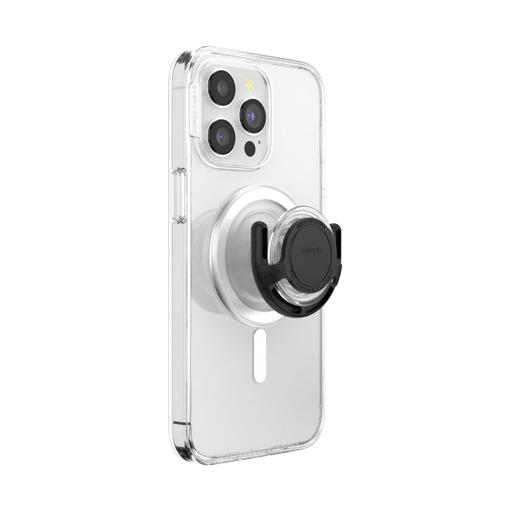 PopSockets Multi-Surface Phone Mount, Universal Phone Stand, Phone Holder Stand, Version 2 - Black