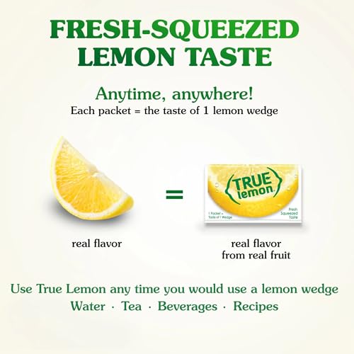 True Lemon Water Enhancer Packets - Sugar-Free, 0 Calorie Drink Mix with Real Lemon Flavor (Bulk Pack of 500)