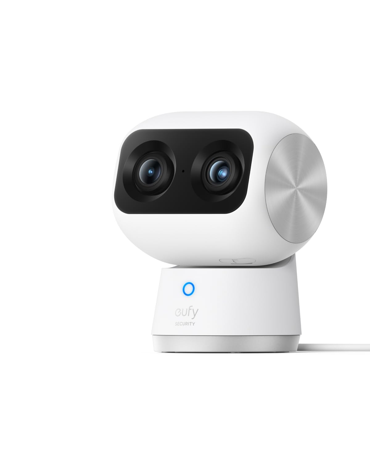 eufy Security Indoor Cam S350, Dual Cameras, 4K UHD Security Camera with 8x Zoom, 360 degrees Camera, Baby Monitor, Pet Camera, Human/Pet Detection, AI Tracking, 2.4G/5G Wi-Fi, Plug in