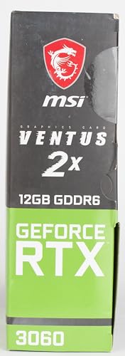 MSI Gaming GeForce RTX 3060 12GB 15 Gbps GDRR6 192-Bit HDMI/DP PCIe 4 Torx Twin Fan Ampere OC Graphics Card