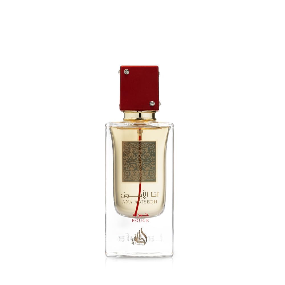 Lattafa Perfumes Ana Abiyedh Rouge Eau de Parfum Spray für Unisex, 2.0 Ounce / 60 ml