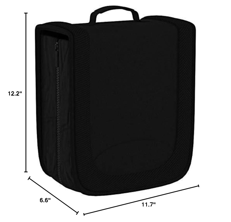 Amazon Basics Polyester CD/DVD Portable Storage Binder, 400-capacity, Black