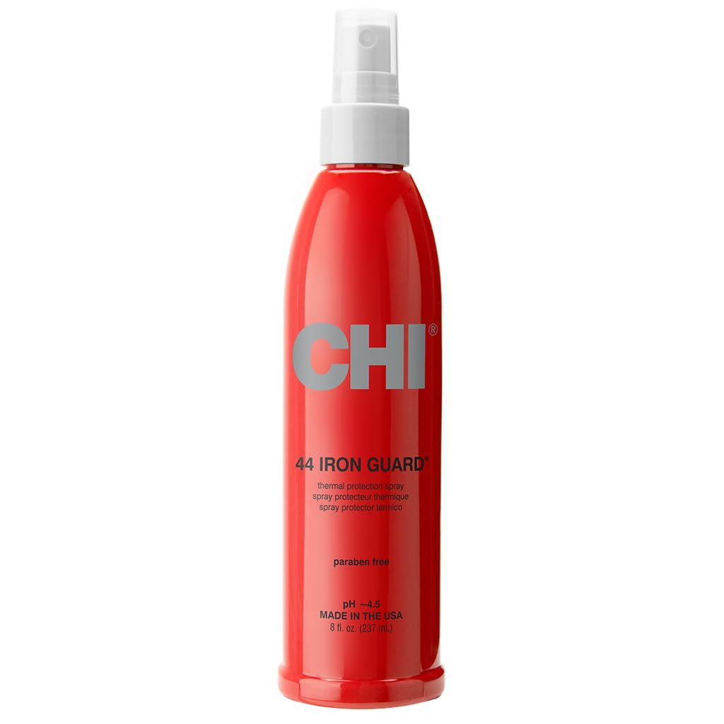 CHI 44 Iron Guard Hitzeschutzspray, nährende Formel hilft, Hitzeschäden am Haar zu widerstehen und Frizz zu bändigen, Transparent, 237 ml