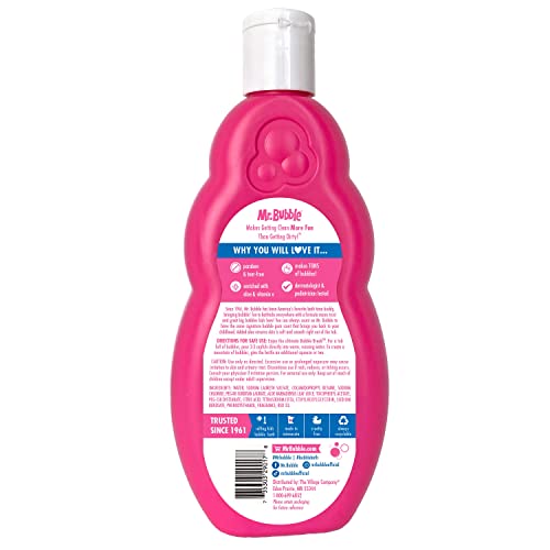 Mr. Bubble Original Bubble Bath - Great for Your Baby, Kids, and Adults - Hypoallergenic, Tear Free Bubble Bath Solution (2 Bottles, 16 fl oz Each)