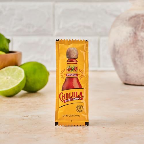 Cholula Original Hot Sauce Packets, 200 count - One 200 Count Individual Hot Sauce Packets with Mexican Peppers and Signature Spice Blend, Perfect Single-Serve Size for Delivery and Takeout