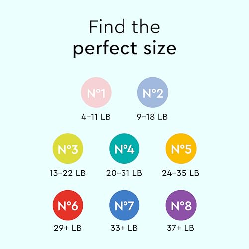 LILLYDOO Baby Diapers - Size 1 (4-11 lbs), Half-Monthly Supply (72 Count), Leak Protection, Skin-Friendly, Ultrasoft, Perfume- & Chlorine-Free, Hypoallergenic, Dermatologist Tested, Oeko-TEX®