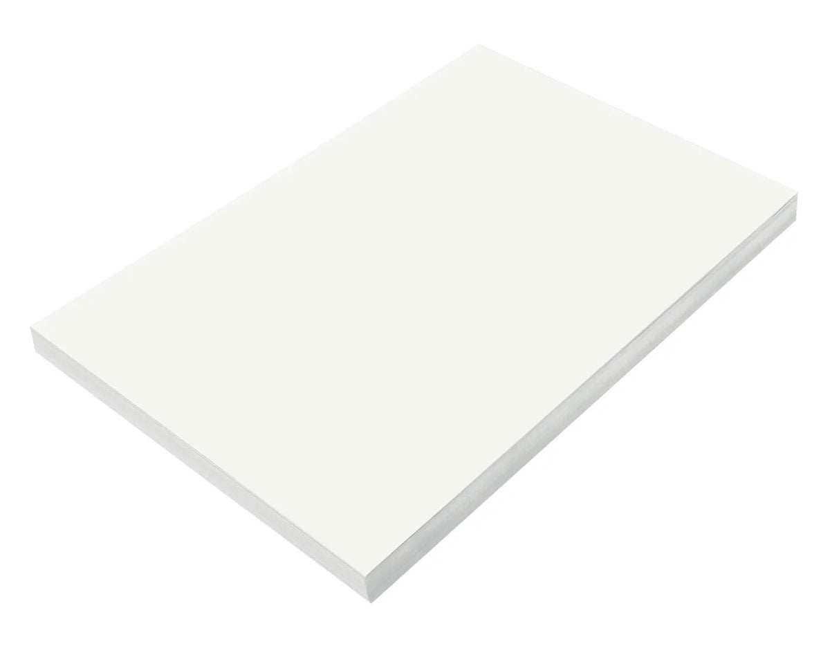 Prang (Formerly SunWorks) Construction Paper, White, 12" x 18", 100 Sheets