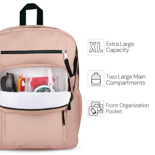 JanSport Laptop Backpack - Computer Bag with 2 Compartments, Ergonomic Shoulder Straps, 15” Laptop Sleeve, Haul Handle - Black