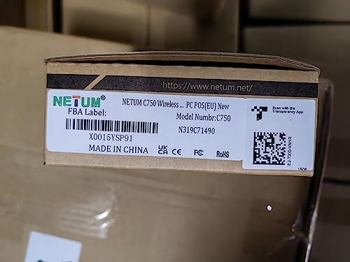 NETUM QR Code Scanner, Mini Barcode Scanner Bluetooth Compatible, Small Portable USB 1D 2D Bar Code Scanner for Inventory, 2.4G Cordless Image Reader for Tablet iPhone iPad Android iOS PC POS - C750