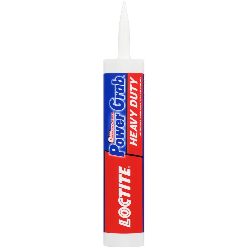 Loctite Power Grab Express Schwerlast-Bauklebstoff, 266 ml Kartusche, 1er-Pack – Vielseitiger Bauklebstoff für Holz, Wände, Fliesen, Schaumplatten und mehr