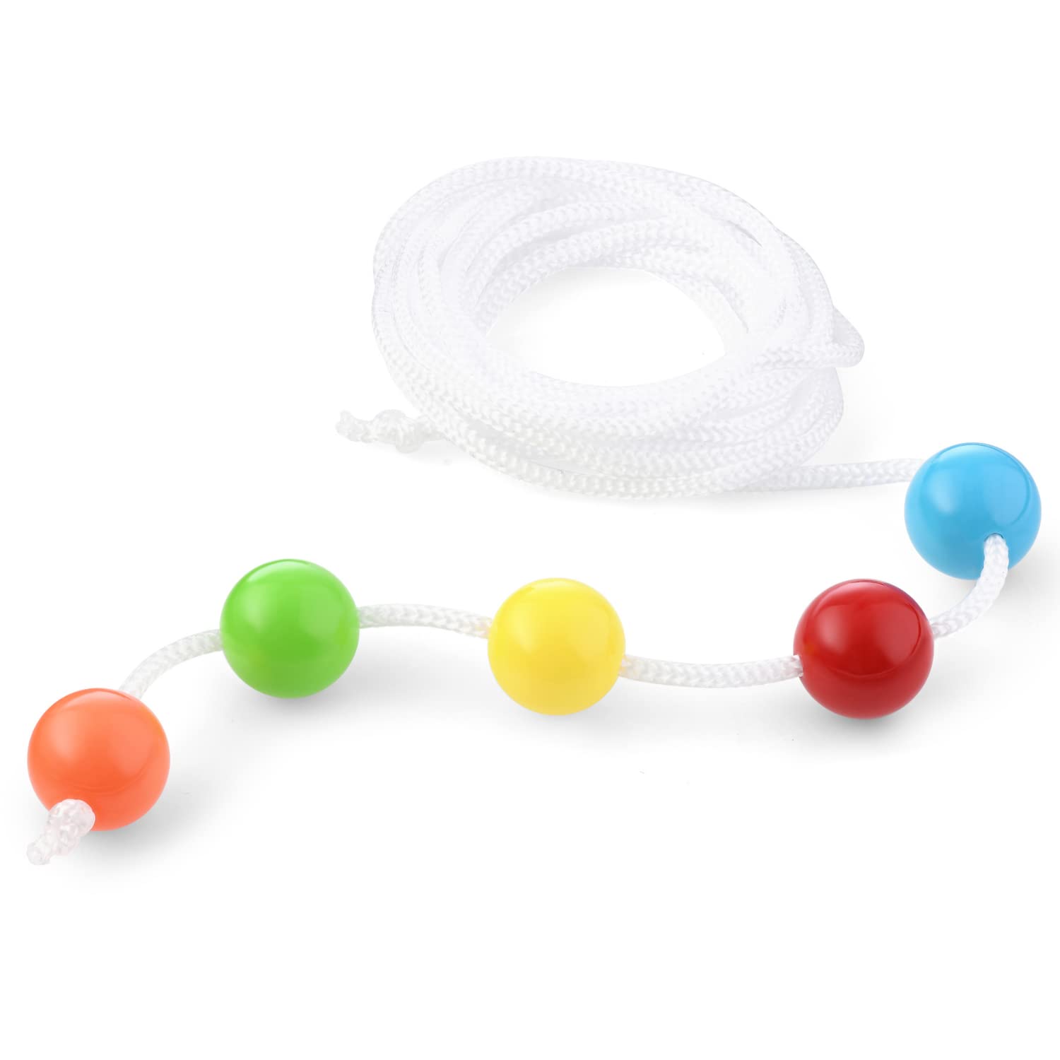 Brock String - Vision Convergence Training - Convergence Insufficiency Tool - Train Vision, Athletic Performance, and More!, White, 6 foot
