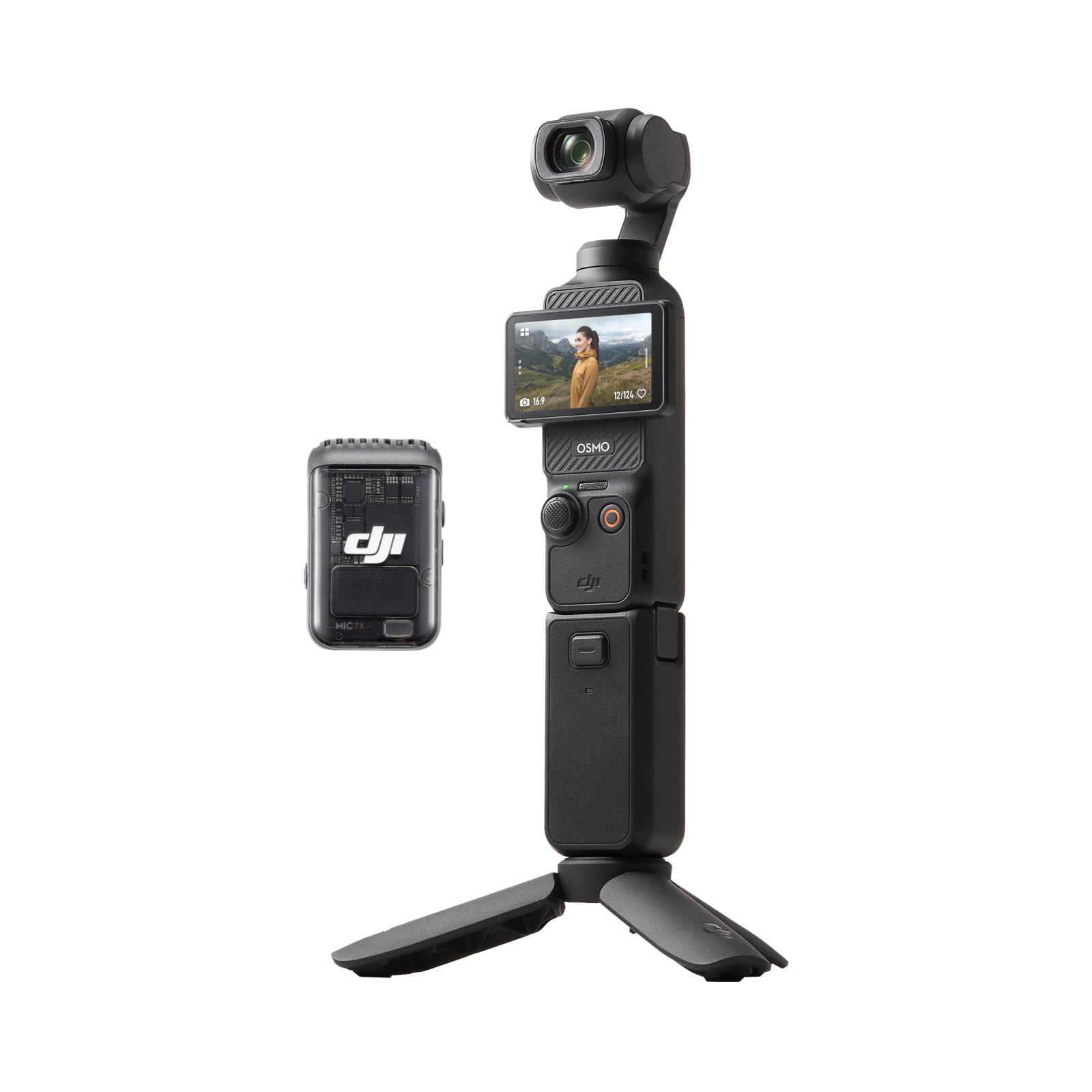 DJI Osmo Pocket 3 Creator Combo، كاميرات مدونات فيديو مزودة بمستشعر CMOS مقاس 1 بوصة، كاميرا مدونات فيديو بدقة 4K ومعدل 120 إطارًا في الثانية، تثبيت ثلاثي المحاور، تتبع الوجه/الأجسام، ميكروفون مرفق لصوت نقي، كاميرا مدونات فيديو رقمية لموقع يوتيوب