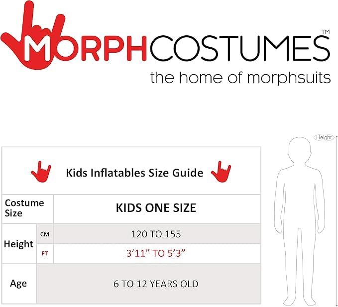 Morph Kids Alien Costume, Blow Up Inflatable Alien Costumes for Boys, Halloween Costumes for Kids, Boys Halloween Costume