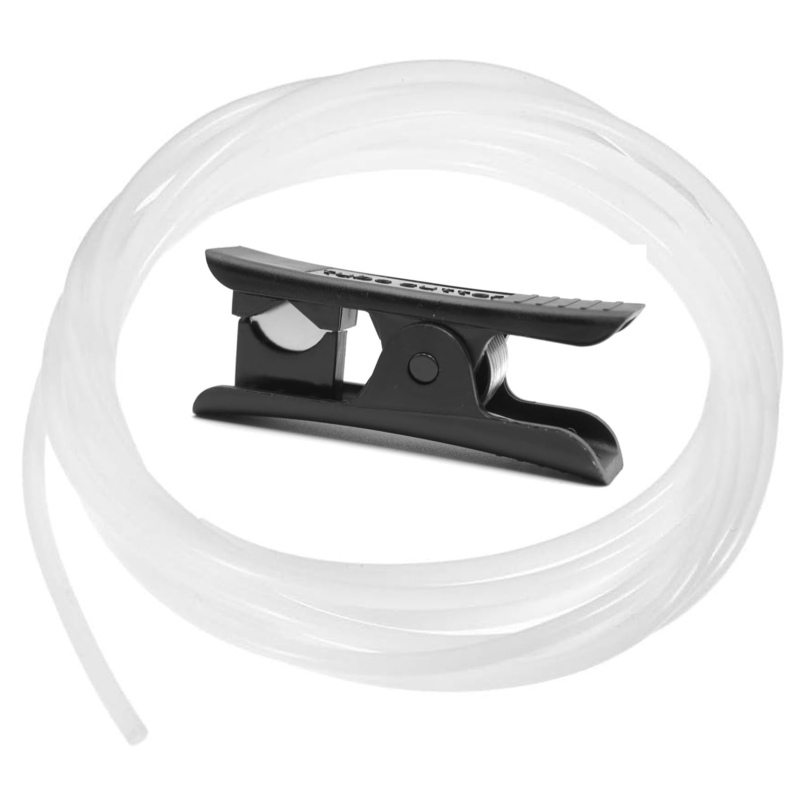 Asbrot متوافق مع أنبوب PTFE من Bambu-Lab مقاس 2.5 مم IDx4mm OD، بطول 5 متر/16.4 قدم، لـ BBL AMS X1/ X1C/ P1P/ P1S/ A1/ A1 Mini، Prusa MMU3/ الطارد ذو القيادة المباشرة (لون كريمي)، مع قاطع أنابيب