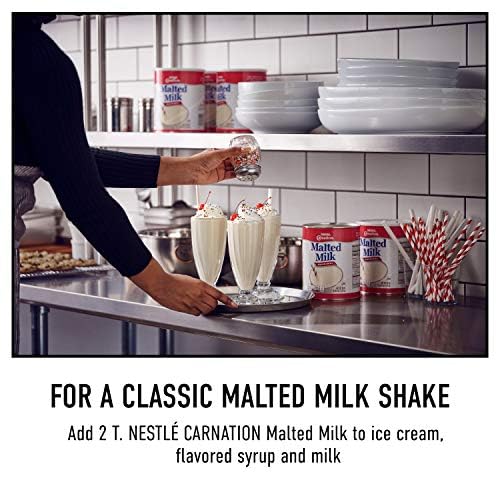 Carnation Malted Milk, Dry Shelf Stable Malted Milk, Great for Baking, Shakes, Sundaes, 40 oz Can