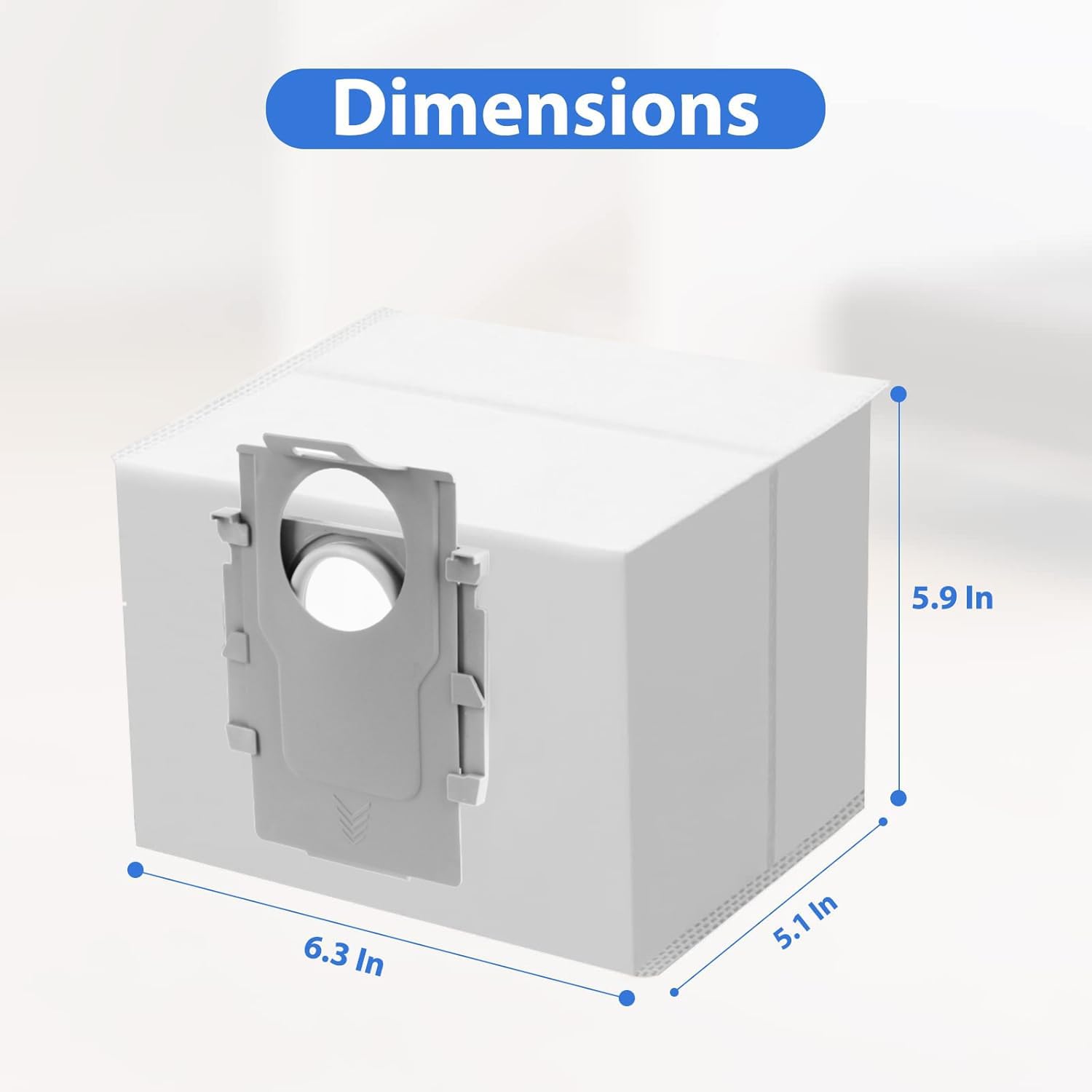 16 Pack Q7 Q5 Dust Bag for Roborock Q7 M5+, Q10 S5+/Q10 X5+, S8+, S8 Pro Ultra, Q7 Max+/Max, Q5 Max+, Q8 Max+, S7 Pro Ultra, Q5, Q5+, Q7, S7 MaxV Ultra Robot Vacuum, 3.5L Large Capacity Disposable Bag