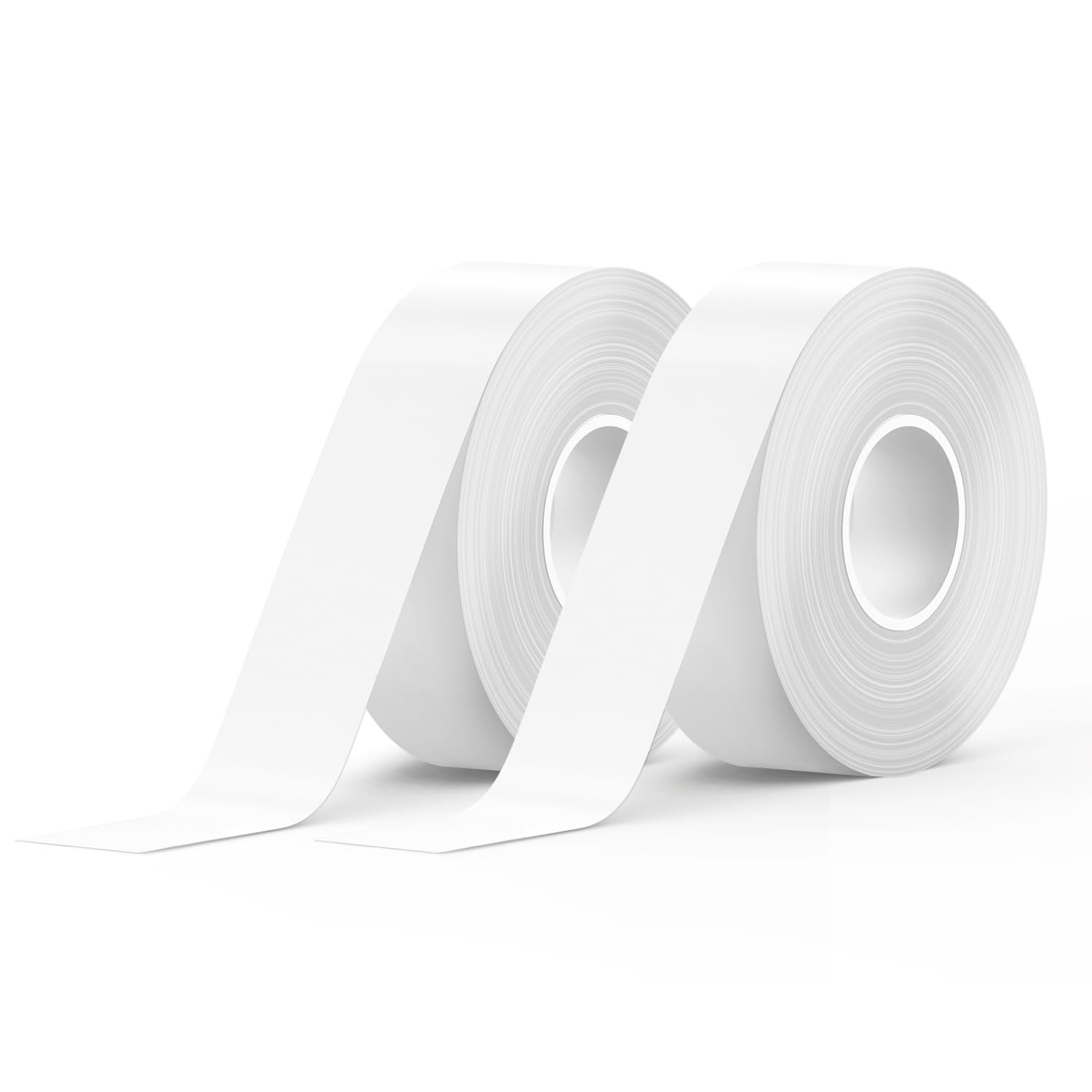 Label Maker Tape SUPVAN E10 Adapted Label Print Paper Refill Size 2 Packs Continous 0.59inx19.68ft Thermal Laminated Waterproof Self-Adhesive Multipurpose Labeling Tape Replacement