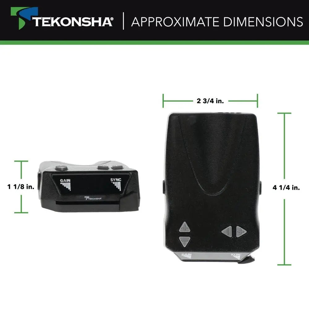 Tekonsha 8507120 Brakeman IV, Time-Delay Brake Controller For Trailers with 1-4 Axles, Compatible with Ford, GM, Chevy, Dodge, RAM, Toyota, Jeep. Wiring harness sold separately.