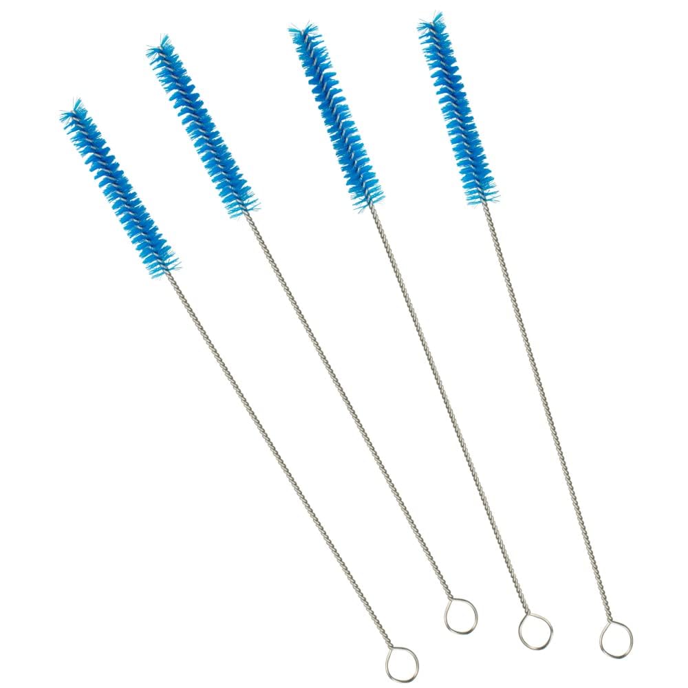 Dr. Brown's Natural Flow Reusable Baby Bottle Vent System and Reservoir Cleaning Bristle Brush,BPA Free,Blue Brushes,4-Pack