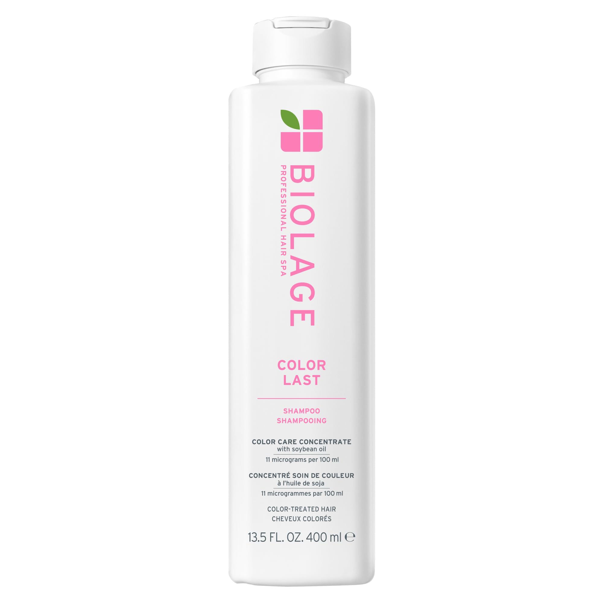 Biolage Color Last Shampoo – Für coloriertes Haar, nährt, kräftigt, spendet Feuchtigkeit, Sojaöl & Stearinsäure, ohne Parabene & Mineralöle, vegan, 400 ml, Verpackung kann variieren