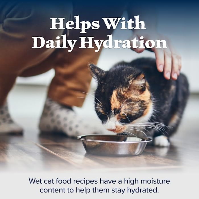 Blue Buffalo Wilderness High Protein, Natural Adult Pate Wet Cat Food Variety Pack, Chicken, Salmon, Duck 3-oz Cans (12 Count- 4 of Each Flavor)