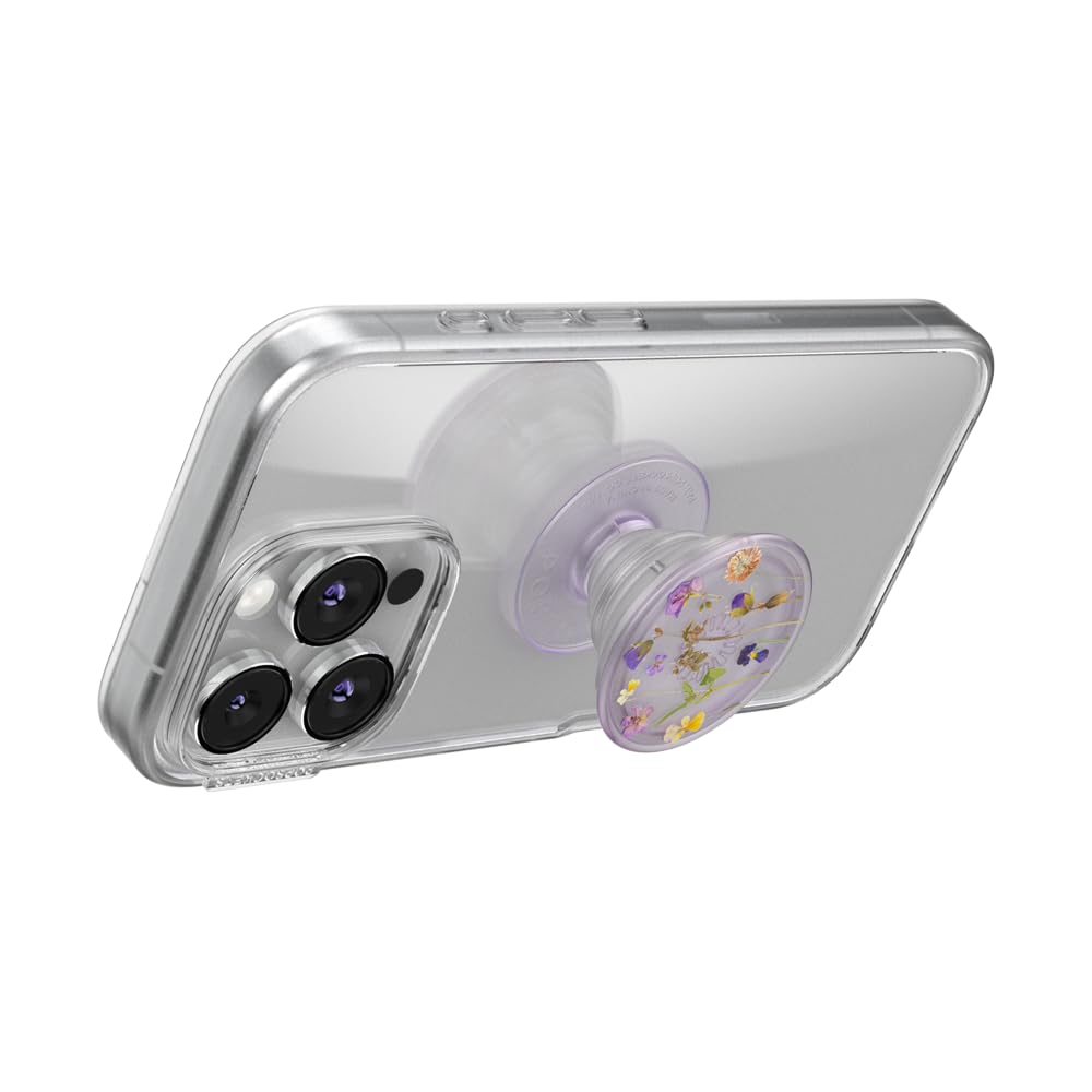 ​​​​PopSockets Phone Grip with Expanding Kickstand, Adhesive Grip, Cute PopSockets - Purple Fields