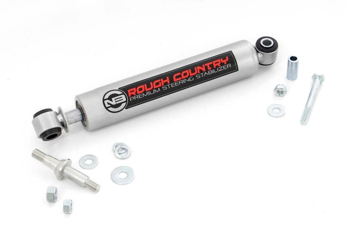 Rough Country N3 Steering Stabilizer for Jeep TJ, YJ, XJ, ZJ & GM - 8731730