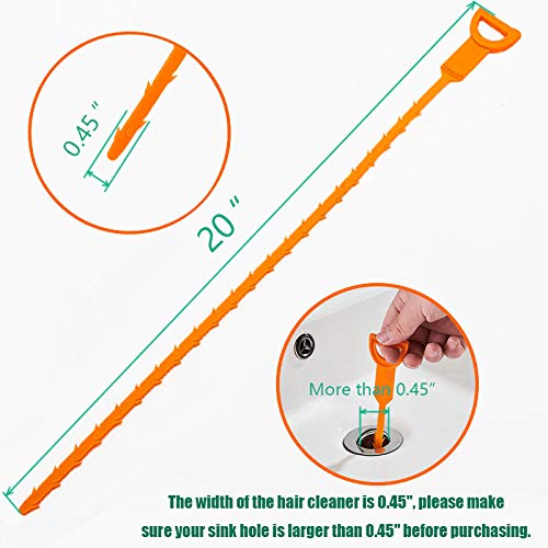 ARCTIC EAGLE Drain Snake Hair Drain Clog Remover - 3 Pack Shower Snake Sink Unclogger Tool with Exquisite Packaging