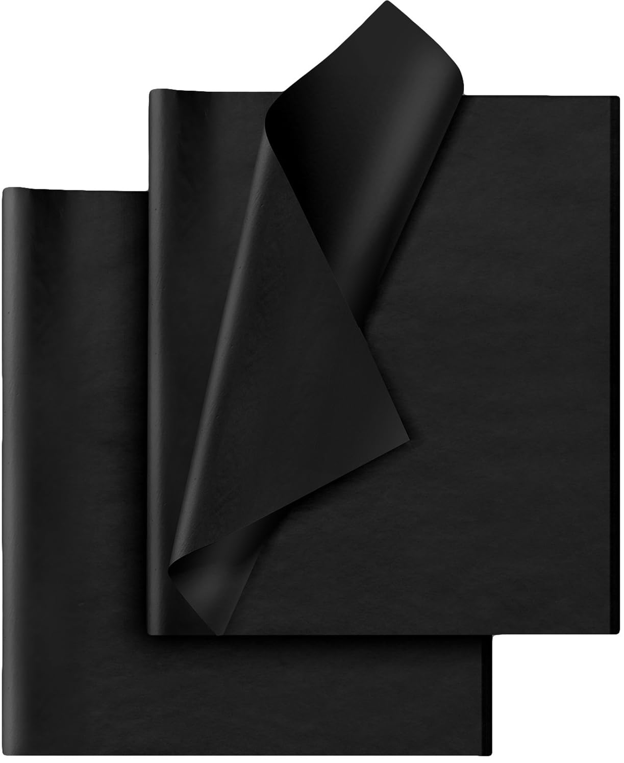 Hlonon Schwarzes Seidenpapier – 30 Blatt, 35,5 x 50,8 cm, Geschenkverpackung, Basteln, Hochzeit, Geburtstag, Weihnachten