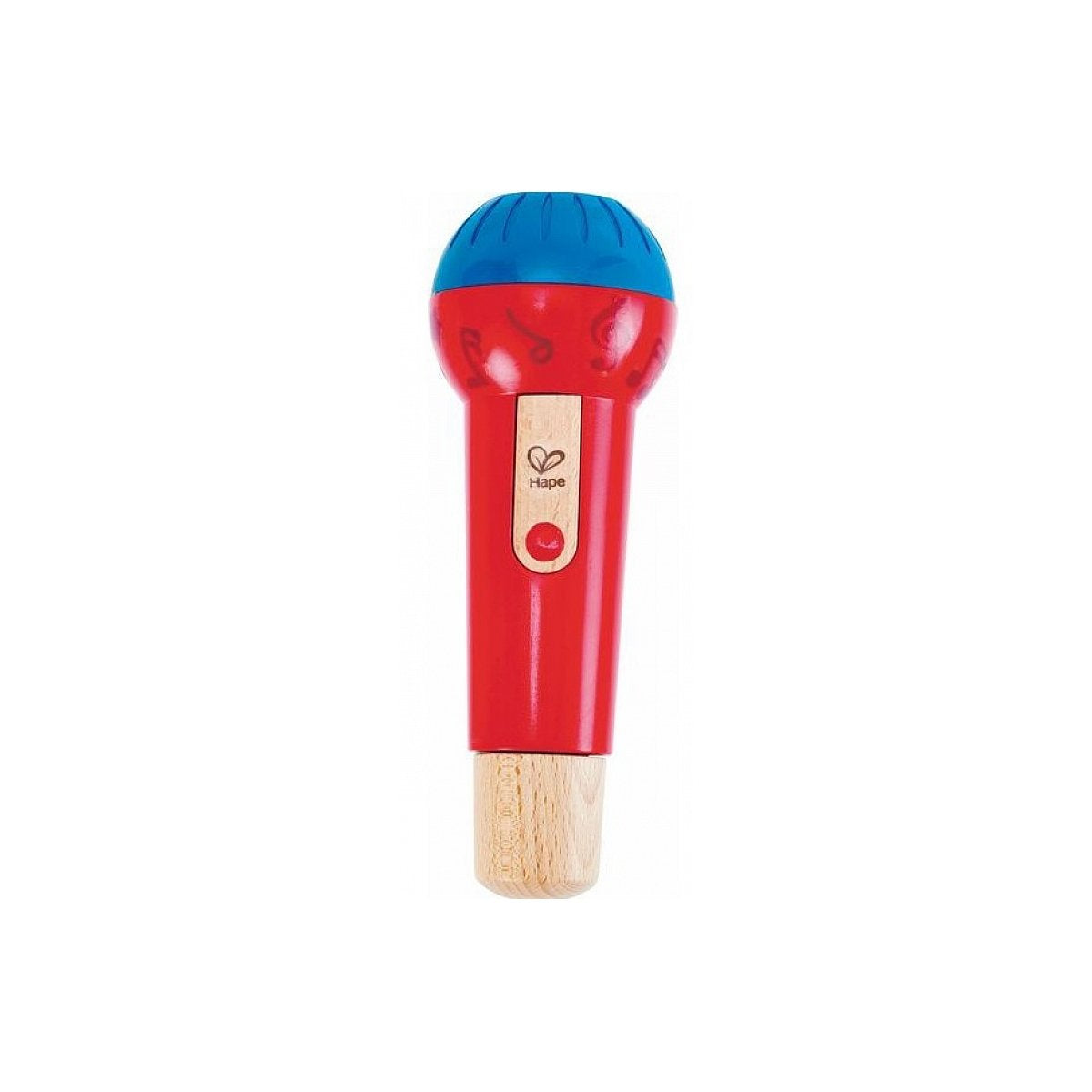 Hape Mighty Echo Microphone | Battery-Free Voice Amplifying Microphone Toy for Kids 1 Year & Up, Red, Model Number: E0337