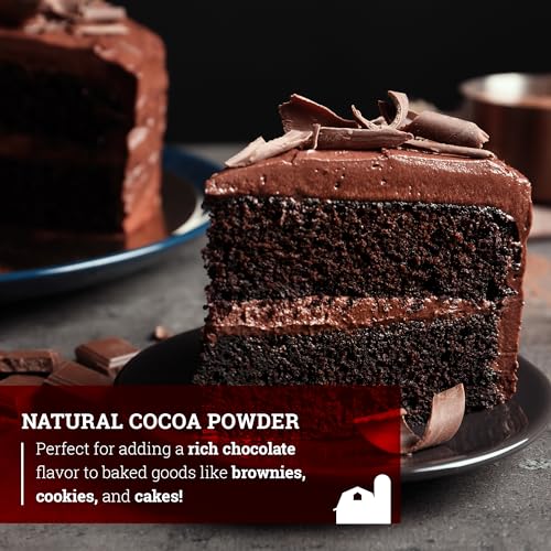 Hoosier Hill Farm Natural Cocoa Powder, 1LB (Pack of 1)