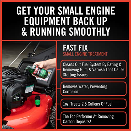 STA-BIL Fast Fix - Small Engine Treatment, Cleans Carburetors and Injectors, Fixes Rough Running Engines, Eliminates Water, Treats Up to 20 Gallons, 8oz (22304) , Green
